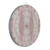 Mid Century Modern Pink Argyle Dart Board Dartbord (Voorkant Links)