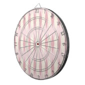 Mid Century Modern Pink Argyle Dart Board Dartbord (Voorkant Rechts)