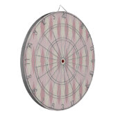 Mid Century Modern Pink Argyle Dart Board Dartbord (Voorkant Links)