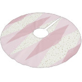 Mid Century Modern Pink Argyle kerstboom Skir Kerstboom Rok (Gekanteld)