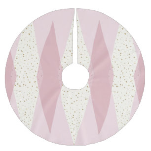 Mid Century Modern Pink Argyle kerstboom Skir Kerstboom Rok