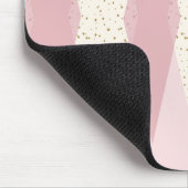 Mid Century Modern Pink Argyle Mousepad Muismat (Hoek)