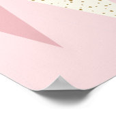 Mid Century Modern Pink Argyle Poster (Hoek)