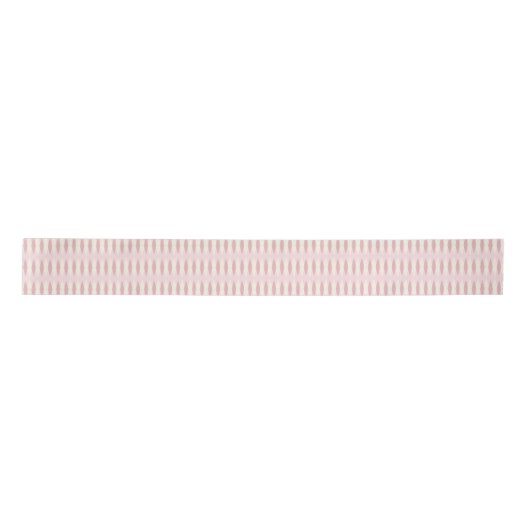 Mid Century Modern Pink Argyle Satin Ribbon Satijnen Lint (Voorkant)