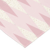 Mid Century Modern Pink Argyle Table Runner Korte Tafelloper (Hoek)