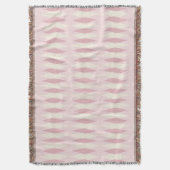 Mid Century Modern Pink Argyle Throw Blanket Deken (Voorkant Verticaal)