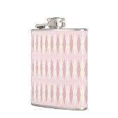 Mid Century Modern Pink Argyle Vinyl Wrapped Flask Heupfles (Links)