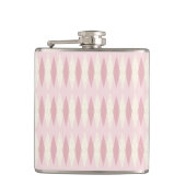 Mid Century Modern Pink Argyle Vinyl Wrapped Flask Heupfles (Voorkant)