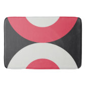 Mid-Century Modern Pink White en Grey Badmat (Voorkant)