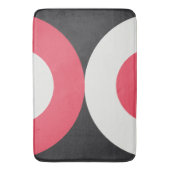 Mid-Century Modern Pink White en Grey Badmat (Voorkant Verticaal)