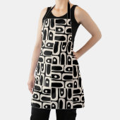 Mid Century Modern Piquet Abstract geometrisch Schort (Insitu)