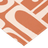 Mid Century Modern Piquet Abstract Patroon Tafelkleed (Gekanteld)