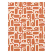 Mid Century Modern Piquet Abstract Patroon Tafelkleed (Voorkant)