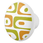 Mid-Century Modern Piquet Minimal Retro Abstract Keramische Knop (Rechts)