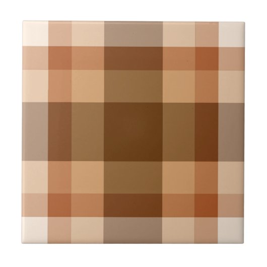 Mid-Century Modern Play, Brown, Beige en Copper Tegeltje (Voorkant)