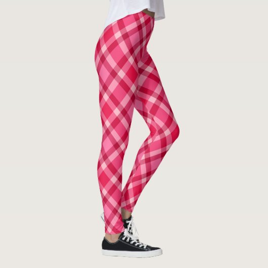 Mid-Century Modern Play - Roze en wijn Leggings (Rechts)