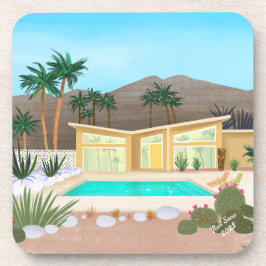 Mid Century Modern Pool House Set van Onderzetters