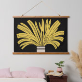 Mid Century Modern Potted Plant Hangend Wandkleed (Slaapkamer)