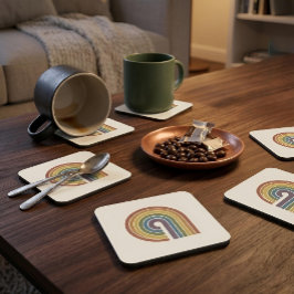 Mid-Century Modern Pride Harde Kunststof Set van 6 Bier Onderzetter