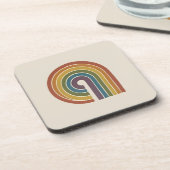 Mid-Century Modern Pride Harde Kunststof Set van 6 Bier Onderzetter (Linkerzijde)