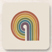 Mid-Century Modern Pride Harde Kunststof Set van 6 Bier Onderzetter (Voorkant)