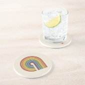 Mid-Century Modern Pride Zandsteen Onderzetter (Zijkant)