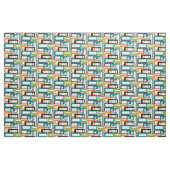 Mid Century Modern Print Fabric Stof (Yard (91,4 cm))