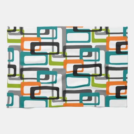 Mid Century Modern Print KITCHEN TOWEL Theedoek (Horizontaal)