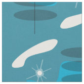 Mid Century Modern Print Stof (Close Up)