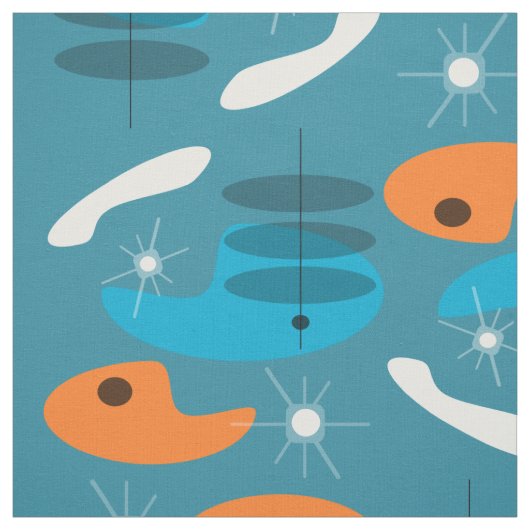 Mid Century Modern Print Stof (Swatch)