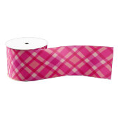 Mid-Century Modern Pset, Fuchsia Pink en Wine Grosgrain Lint (Spoel)