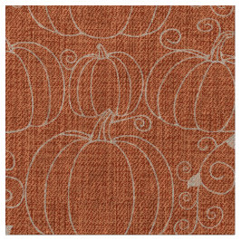 Mid-Century Modern Pumpkin Orange Stof