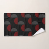 Mid-Century Modern Red Black en Grey Bad Handdoek (Handdoek)