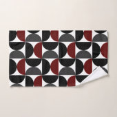 Mid-Century Modern Red Black en Grey Bad Handdoek (Handdoek)