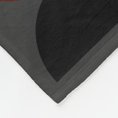 Mid-Century Modern Red Black en Grey Fleece Deken (Hoek)