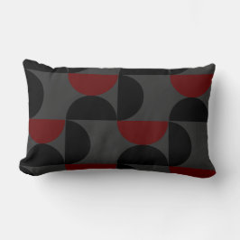Mid-Century Modern Red Black en Grey Kussen