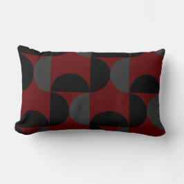 Mid-Century Modern Red Black en Grey Kussen