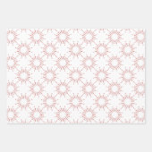 Mid-Century Modern Red Kerstmis Starburst Inpakpapier Vel (Voorkant 2)