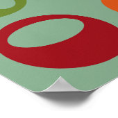 Mid-Century Modern Retro Abstract Art poster (Hoek)