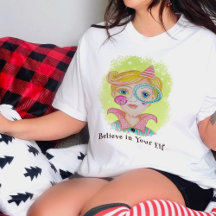 Mid Century Modern Retro Christmas Elf Grappig Quo