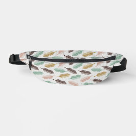 Mid-Century Modern Retro Feathers Fanny Pack Heuptasje