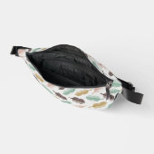 Mid-Century Modern Retro Feathers Fanny Pack Heuptasje (Open)