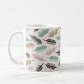 Mid-Century Modern Retro Feathers Mug Koffiemok (Links)