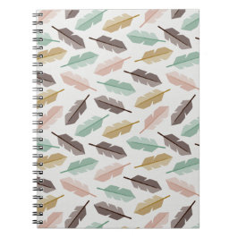 Mid-Century Modern Retro Feathers Notitieboek