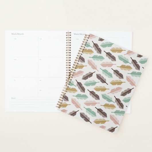 Mid-Century Modern Retro Feathers Planner (Display)