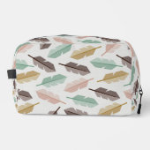 Mid-Century Modern Retro Feathers Toiletry Bag Toilettasje (Voorkant)