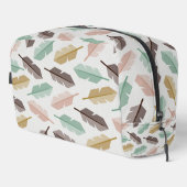 Mid-Century Modern Retro Feathers Toiletry Bag Toilettasje (Rechterhoek)