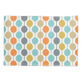 Mid-Century Modern Retro Geometric Circles Pattern Kussensloop (Achterkant)