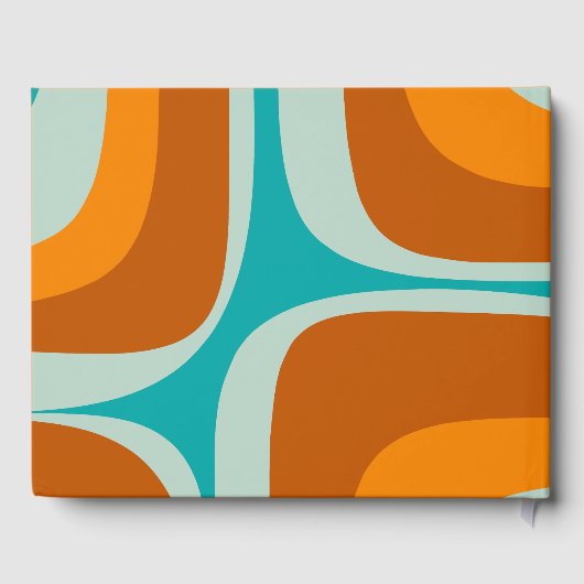 Mid Century Modern Retro Groove Modernist Gastenboek (Achterkant)