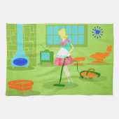 Mid Century Modern Retro Houseechtgenote Kitchen T Theedoek (Horizontaal)